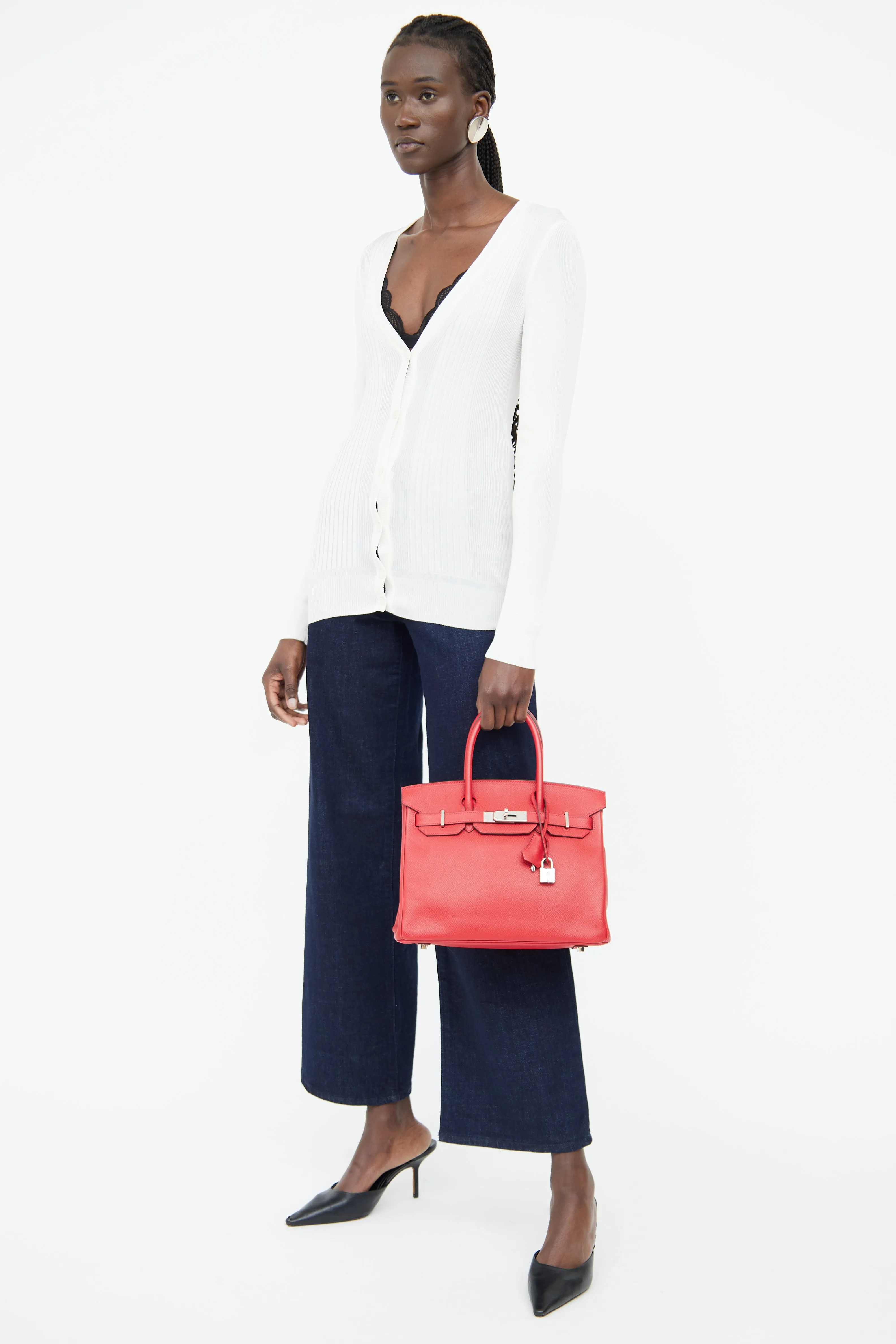 2019 Epsom Rouge De Coeur Birkin 30 Bag