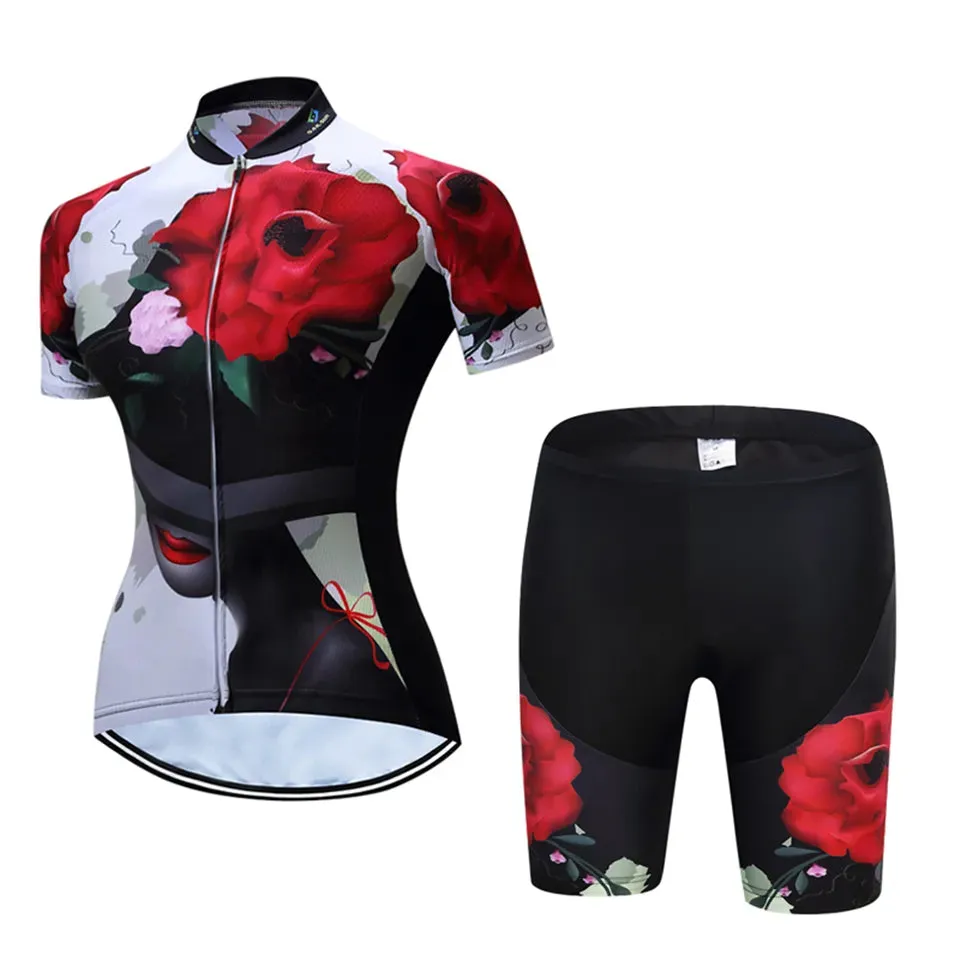 2023 Jersey Set Short Sleeve Cycling Clothes Riding Clothing Fashion Leisure Bike Wear Women MTB Women Breathable Quick-Dry