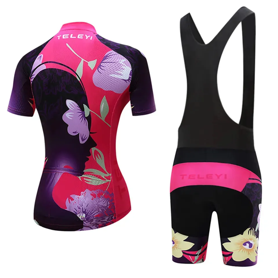 2023 Jersey Set Short Sleeve Cycling Clothes Riding Clothing Fashion Leisure Bike Wear Women MTB Women Breathable Quick-Dry