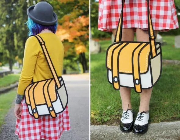 2D Cartoon Messenger Bag