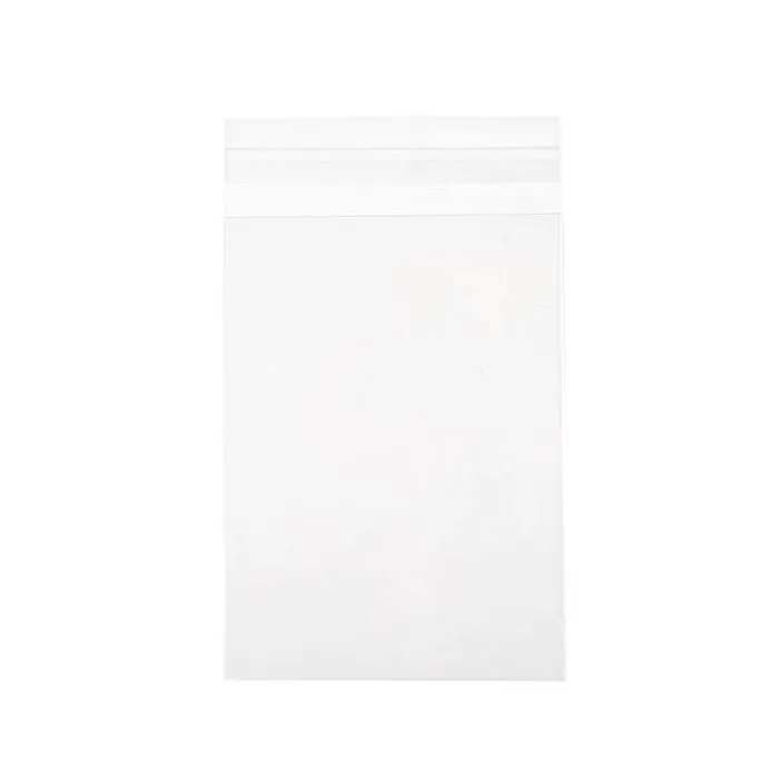 5 x 7 Self Seal Flat Clear Cookie Bag - 100 BAGS - 5 1/4" x 7 1/8"