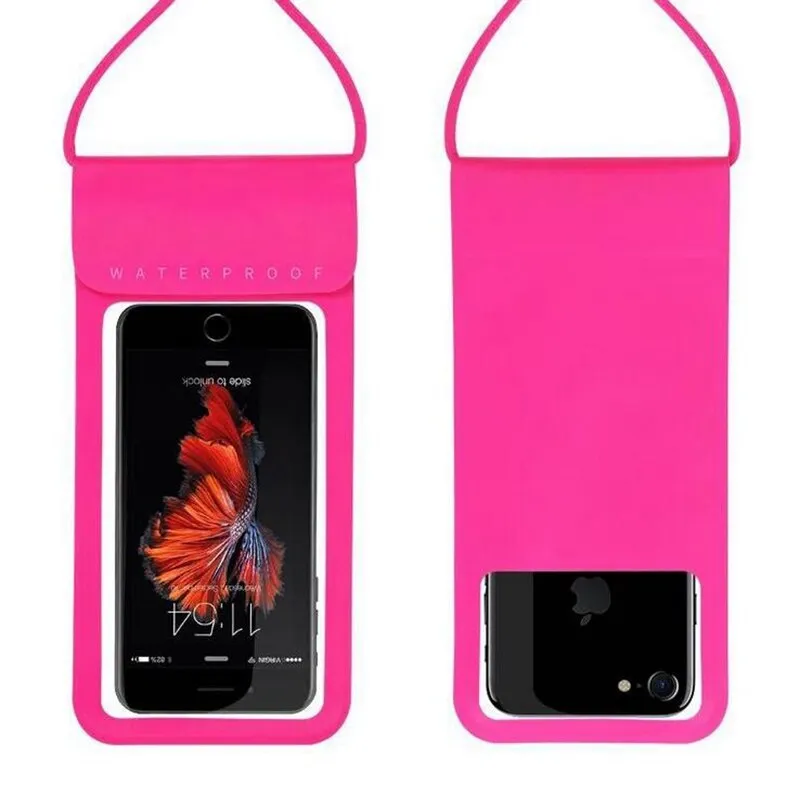 6.0 Waterproof Phone Case Cover Touchscreen Cellphone Dry Diving Bag Pouch with Neck Strap for iPhone Xiaomi Samsung Meizu