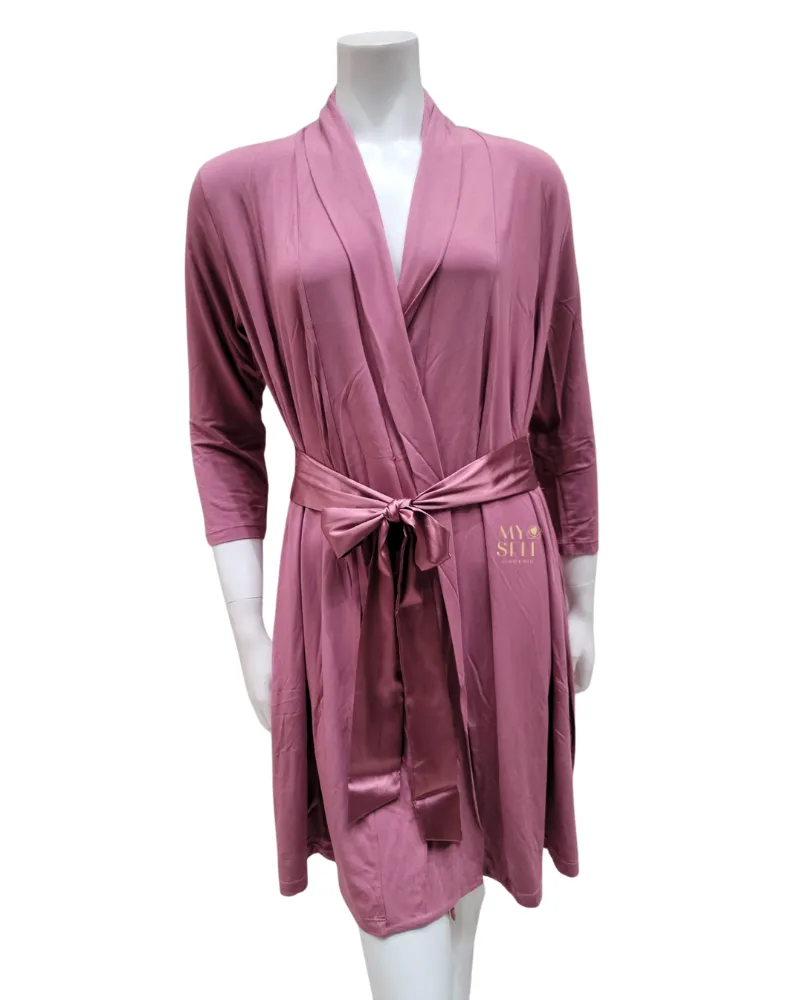 620 Mesa Rose Modal Short Morning Robe