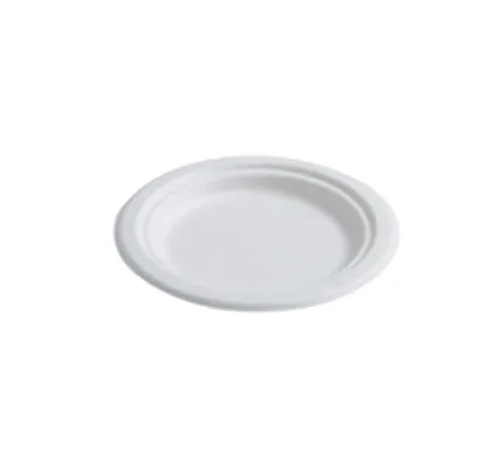 6" ROUND PFAS FREE COMPOSTABLE PLATE (1000/CS)