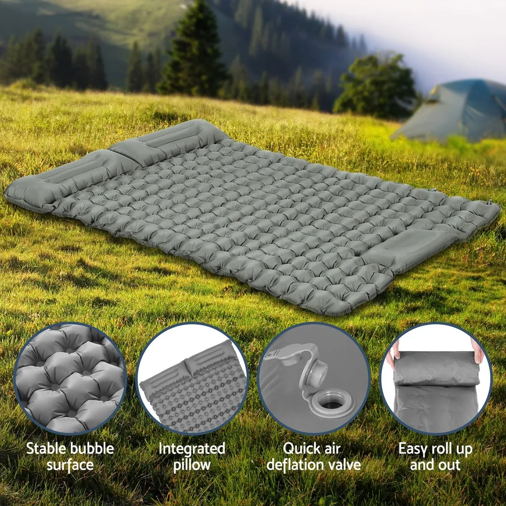 9cm Thick Self-Inflating Double Camping Mattress, Weisshorn