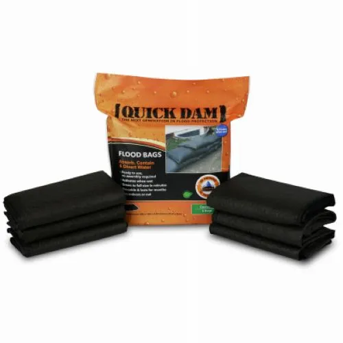 Absorbent QD1224-6  6-Pack Of Quik Dam Sandless Expandable Sandbags - Quantity of 10