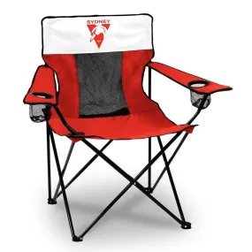 AFL Outdoor Camping Chair - Sydney Swans - Includes Carry Bag