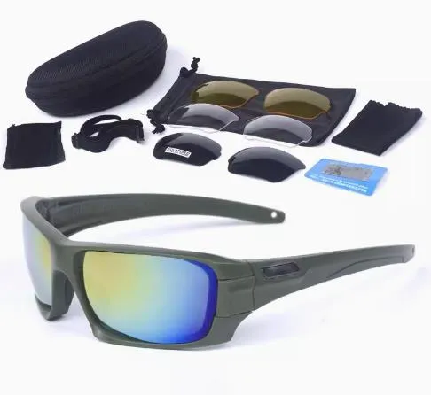 Airsoft Tactical Military Motorcycle Hunting Protection Anti Fog Glasses 3 Lenses 3 Colours ATGM005