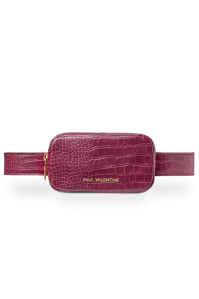 Amber Beltbag Burgundy Croco