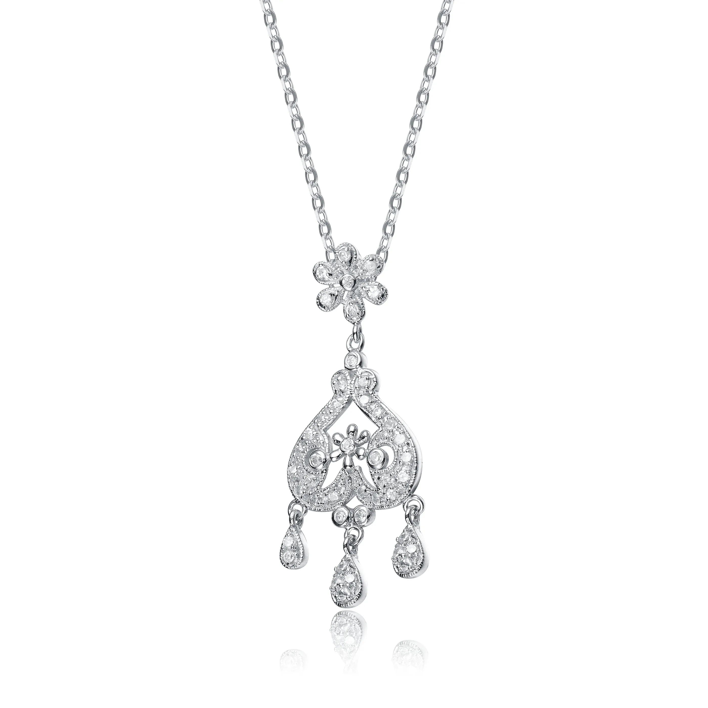 Antoinette Dainty Ornate Pendant