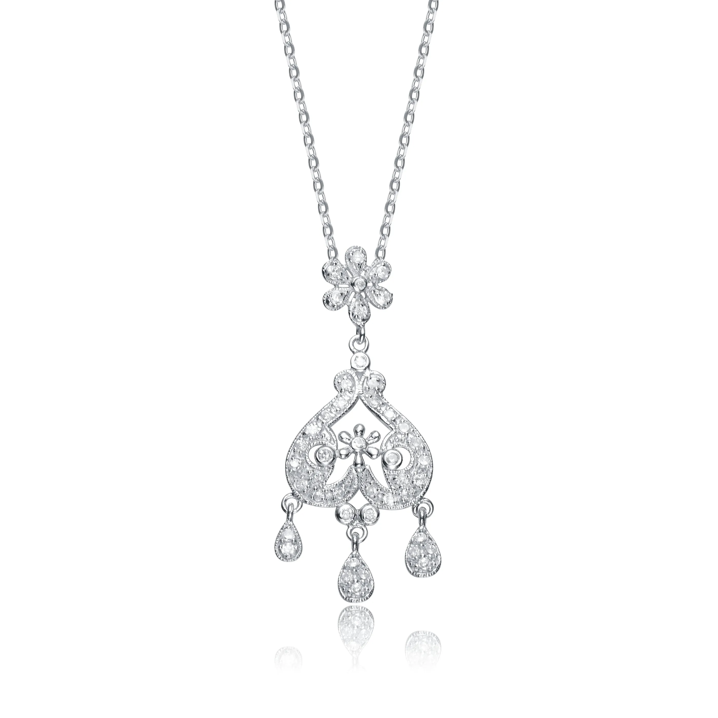 Antoinette Dainty Ornate Pendant