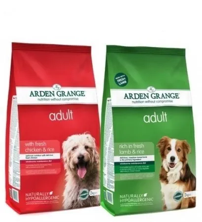 Arden Grange 2 Bag Deal (2 x 12kg) Adult Dog Food Chicken & Rice & Lamb & Rice