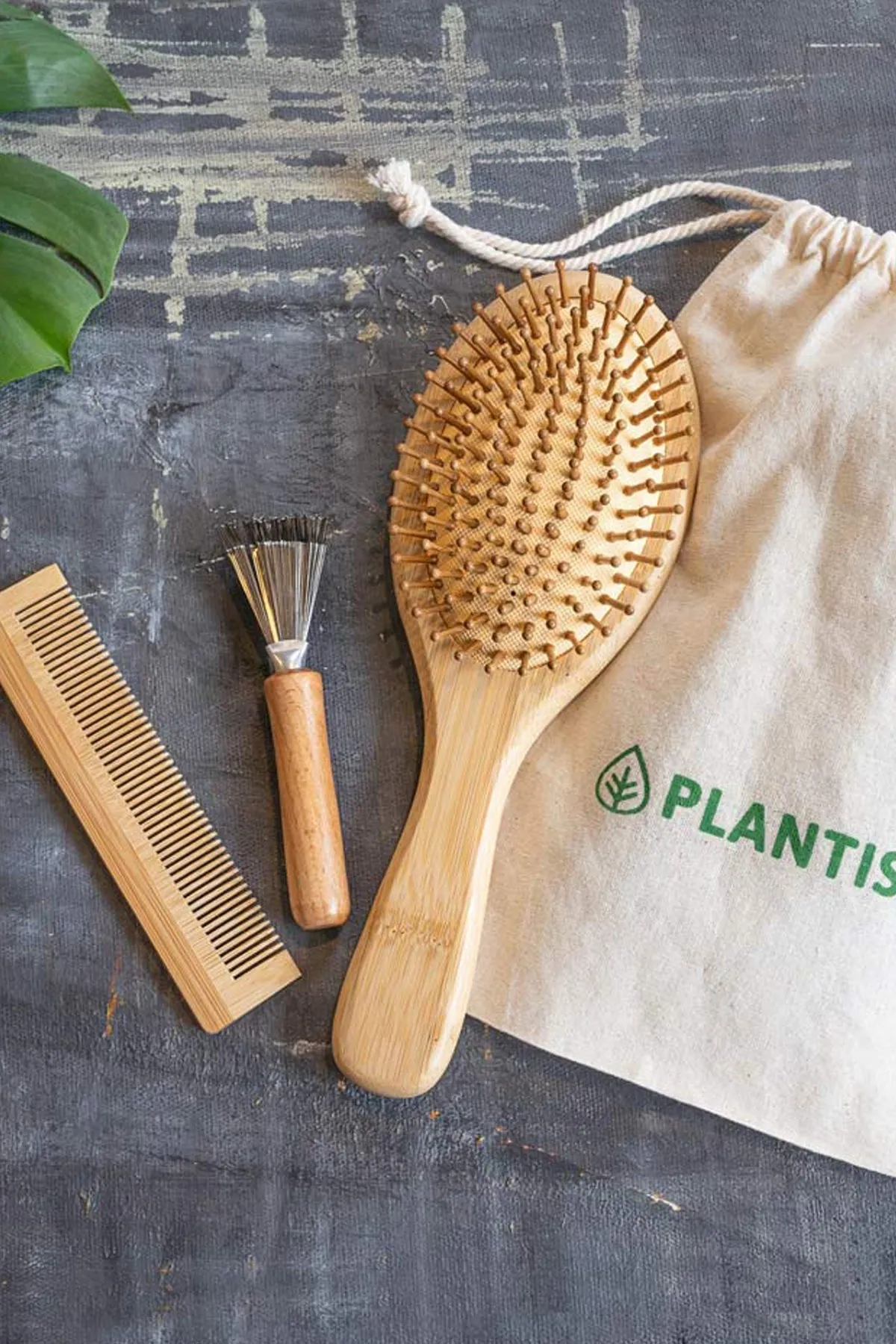 Bamboo Hair Brush Set | Natural Eco-Friendly Bamboo Brush