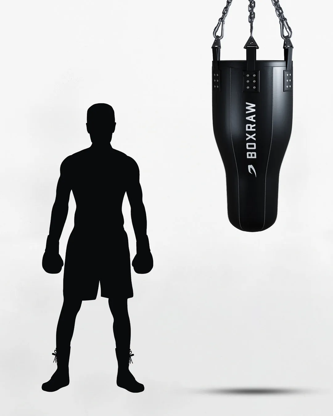 BOXRAW 3.5ft Spitzer Bag - Black/145lb