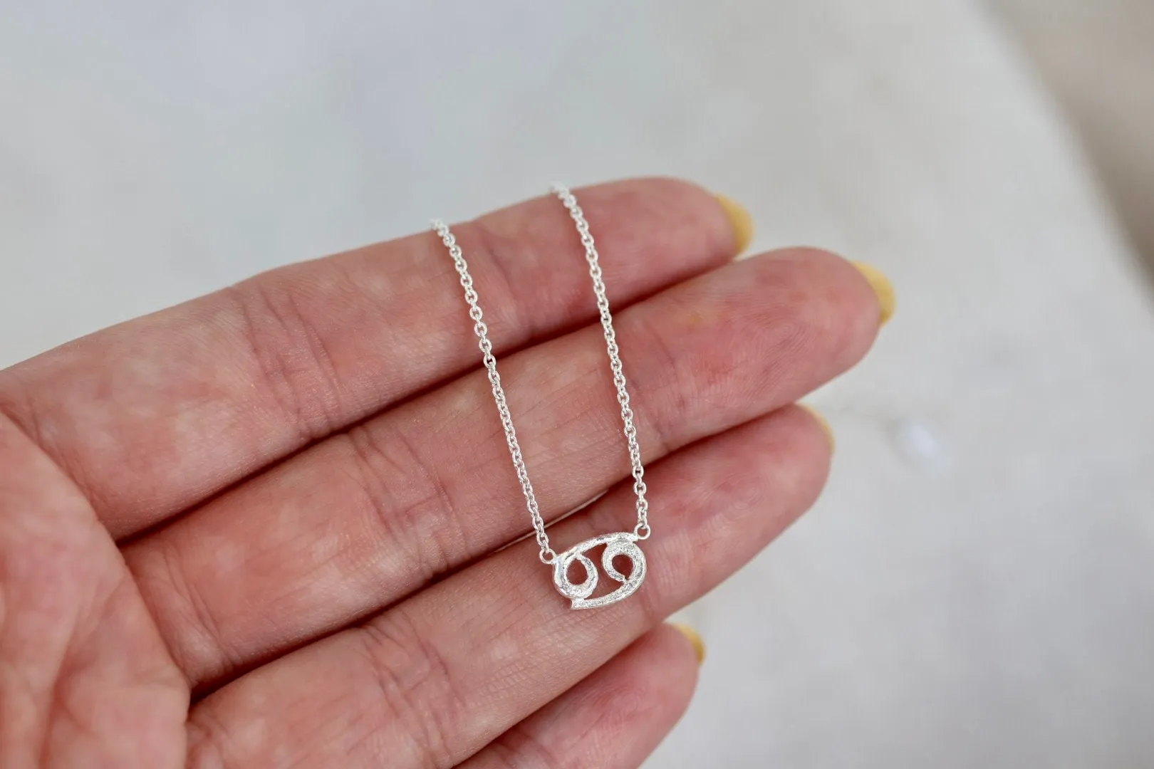 Cancer Silver Necklace