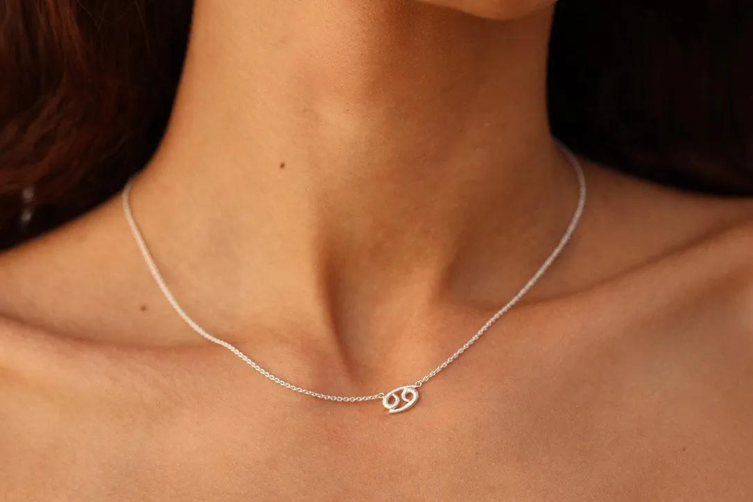 Cancer Silver Necklace