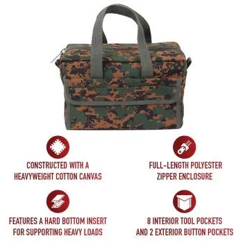 Canvas GI Style Mechanics Tool Bag