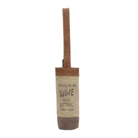 Canvas Wine Tote - Camping without Wine