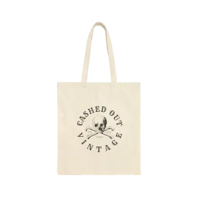 Cashed Out Vintage Canvas Tote Bag