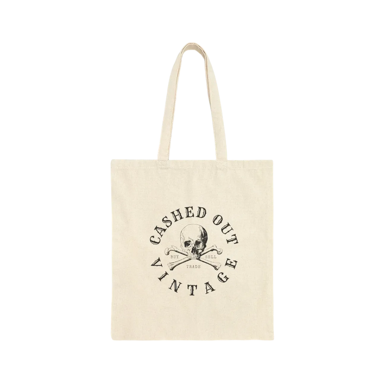 Cashed Out Vintage Canvas Tote Bag