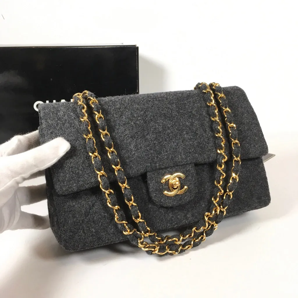 Chanel Vintage Tweed Flap