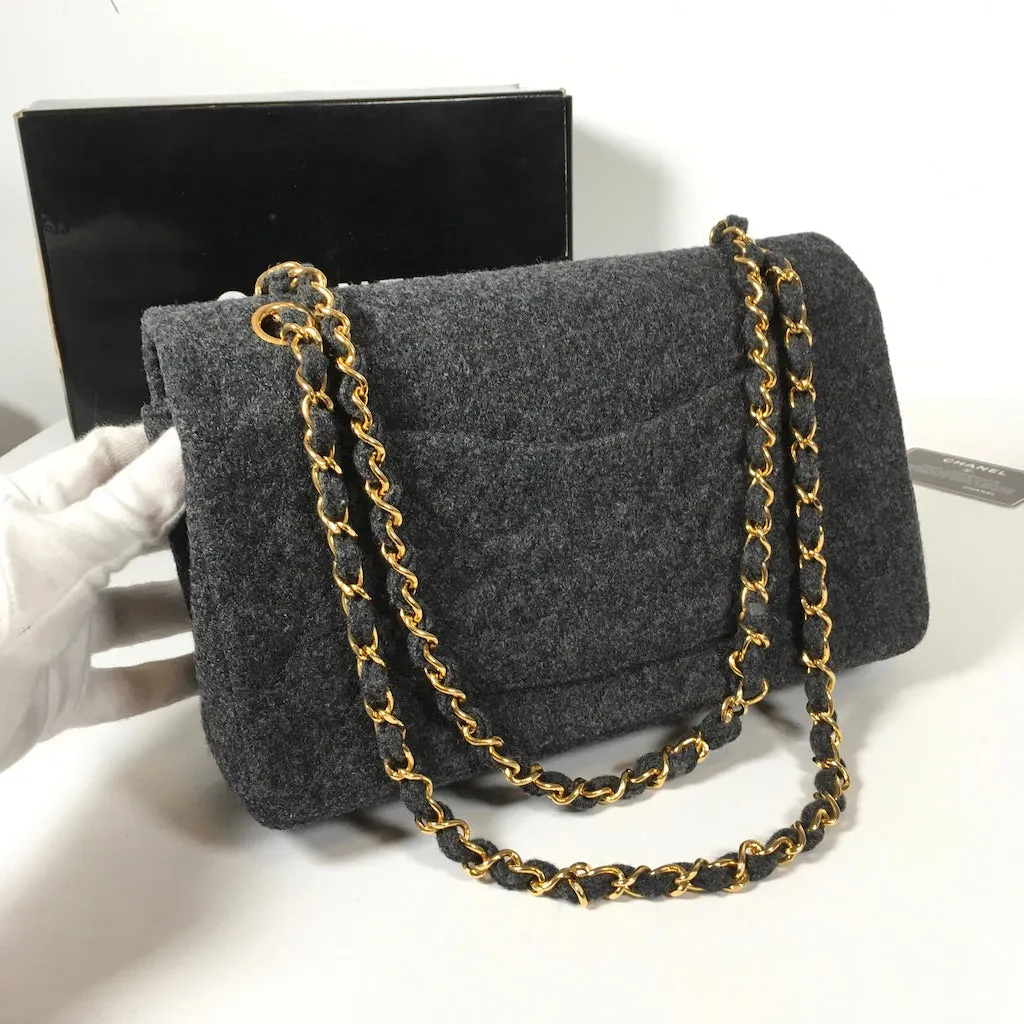 Chanel Vintage Tweed Flap