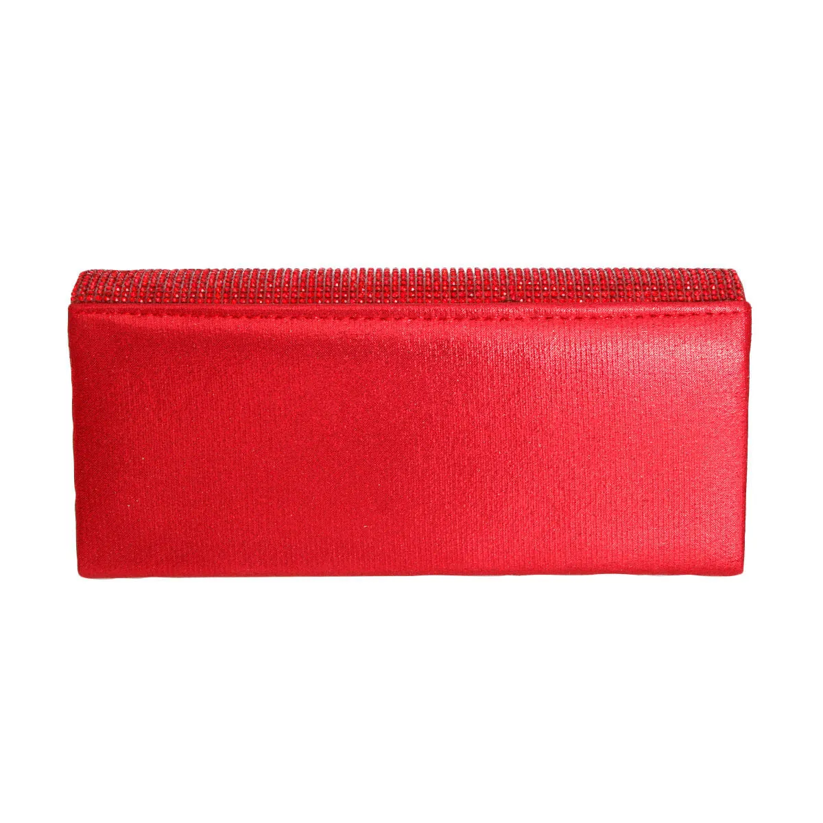 Clutch Red Rhinestone Evening Bag for Women