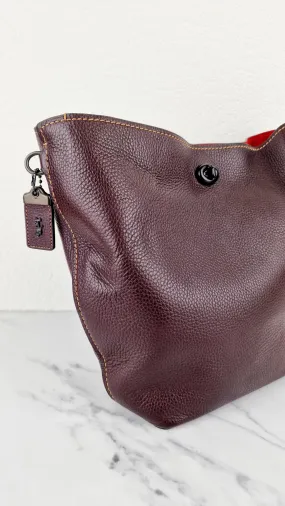 Coach 1941 Duffle Bag in Oxblood Brown Pebble Leather - Crossbody bag - Coach 58019