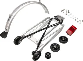 Complete 1/4" Brompton Rear Rack Kit, Gray