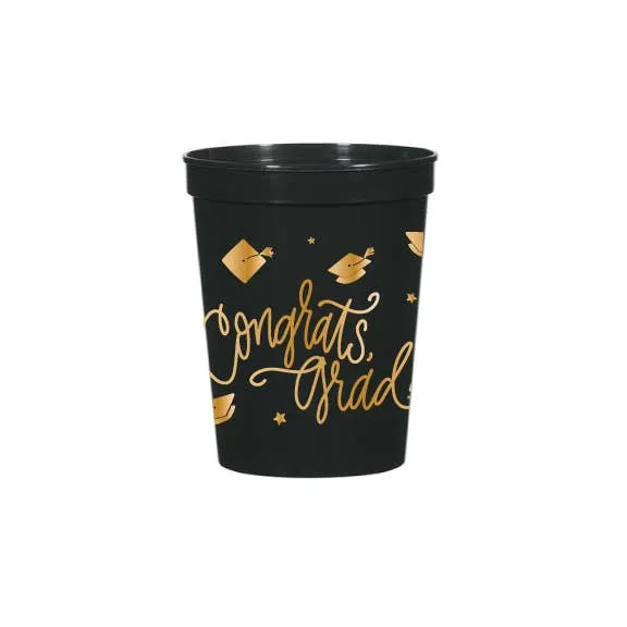 Congrats, Grad! | Black Stadium Cups - Short