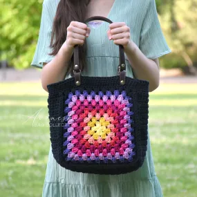 Crochet Granny Square Shoulder Bag | MARGO