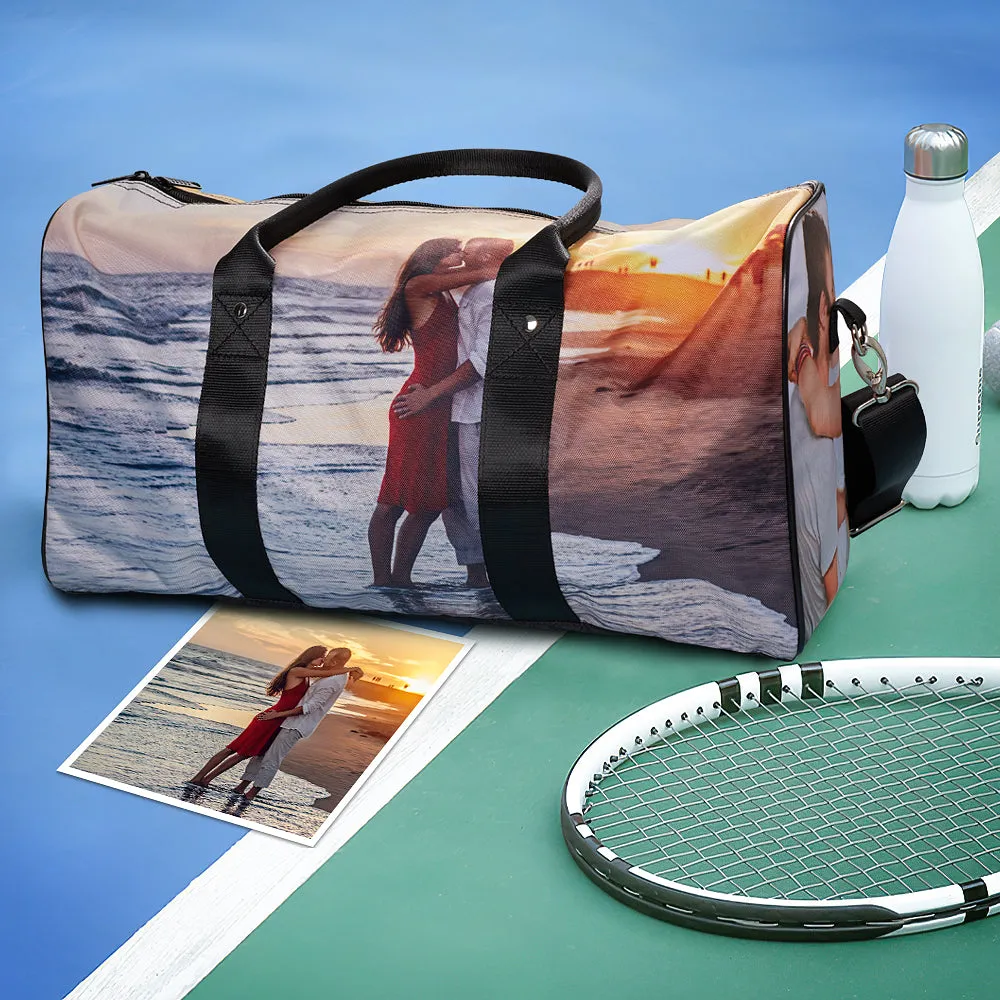 Custom Duffle Bag Personalized Photo Weekender Bags Large Capacity Gym Bag