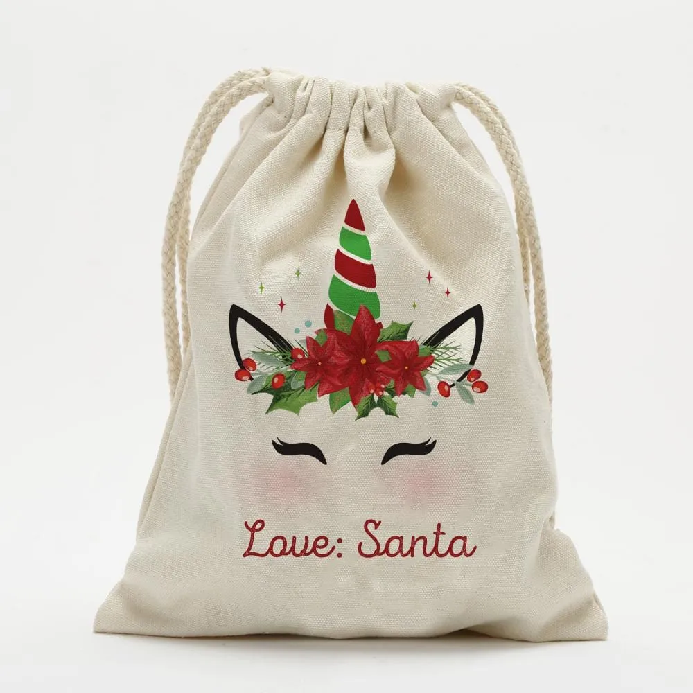 Custom Santa's Special Delivery Christmas Drawstring Sack | Personalized Santa Bag