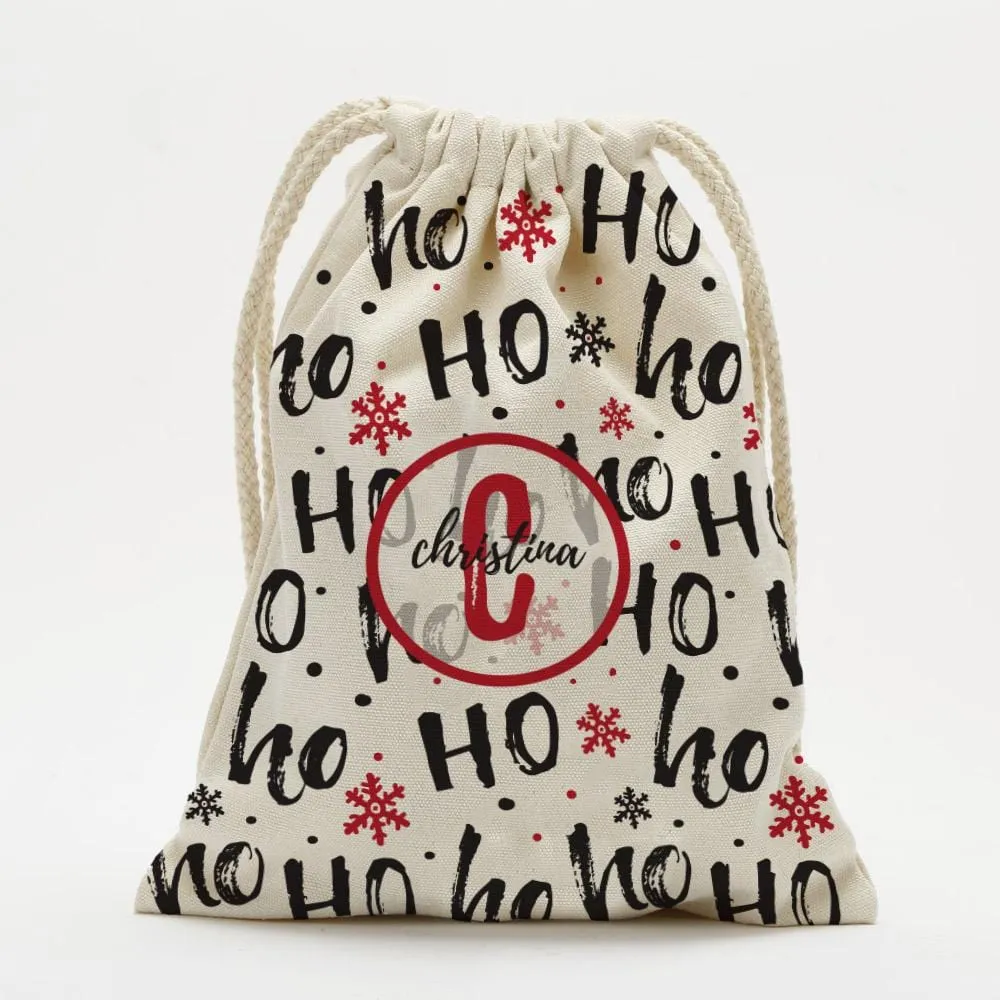 Custom Santa's Special Delivery Christmas Drawstring Sack | Personalized Santa Bag