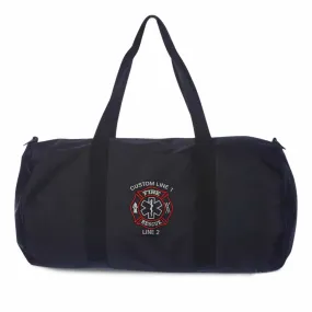 Customized 29L Large Duffel Bag with Fire Rescue Embroidery