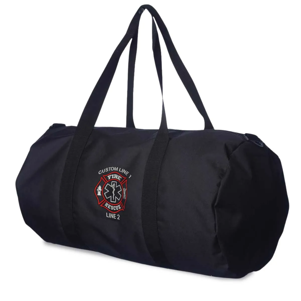 Customized 29L Large Duffel Bag with Fire Rescue Embroidery