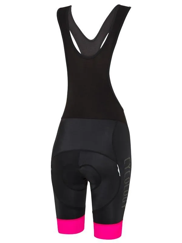 Cycology Women's Logo Bib Shorts Black/Pink