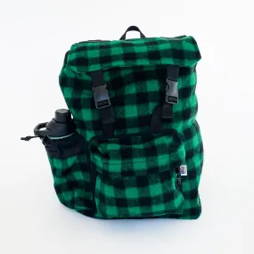 Day Pack - Green Black Buffalo