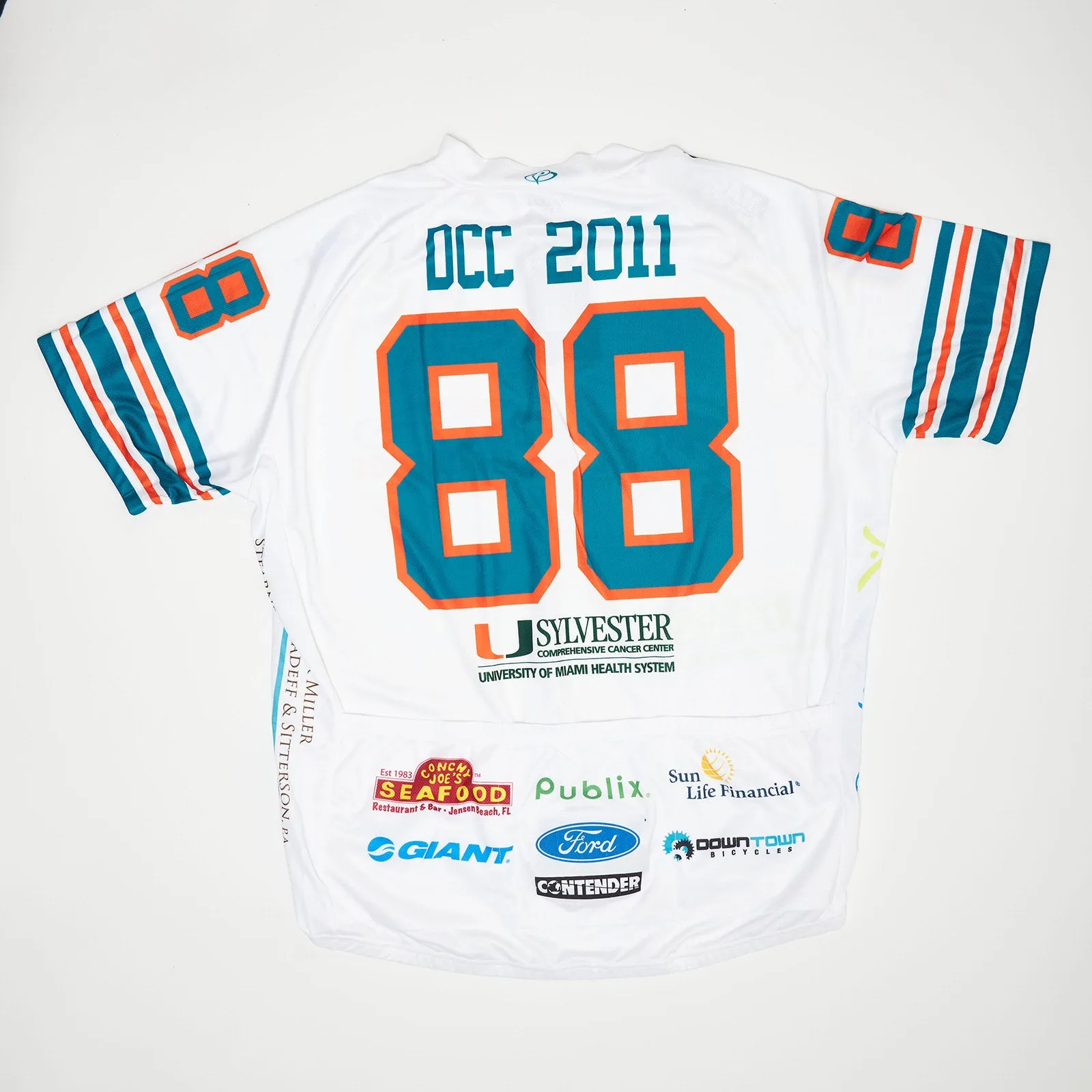 DCC 1 2011 Dolphins Cancer Challenge Cycling Jersey - Number 88