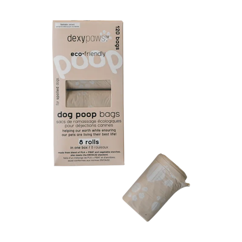 Dexypaws Biodegradable & Compostable Poop Bags 120 ct