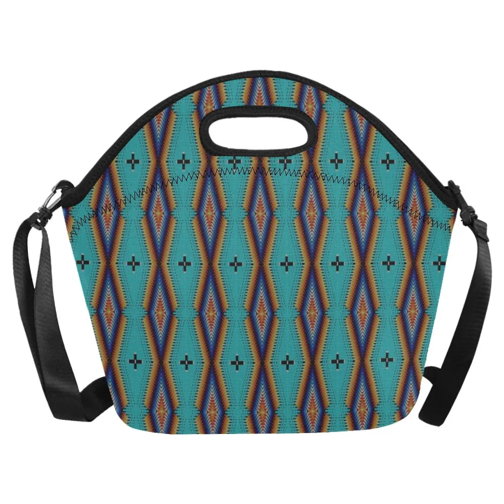 Diamond in the Bluff Turquoise Neoprene Lunch Bag/Large