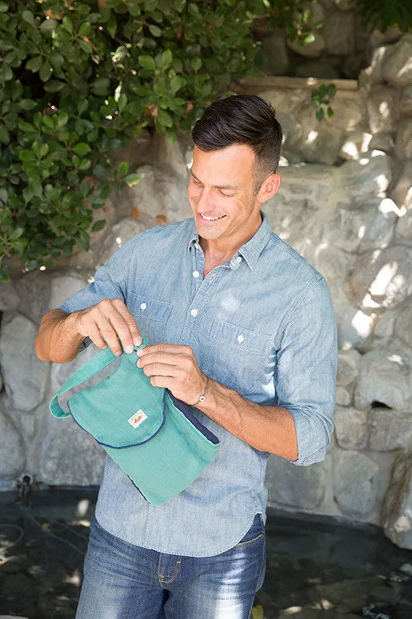 Diaper Bag - Organic Pack-N-Run™ Emerald/Navy