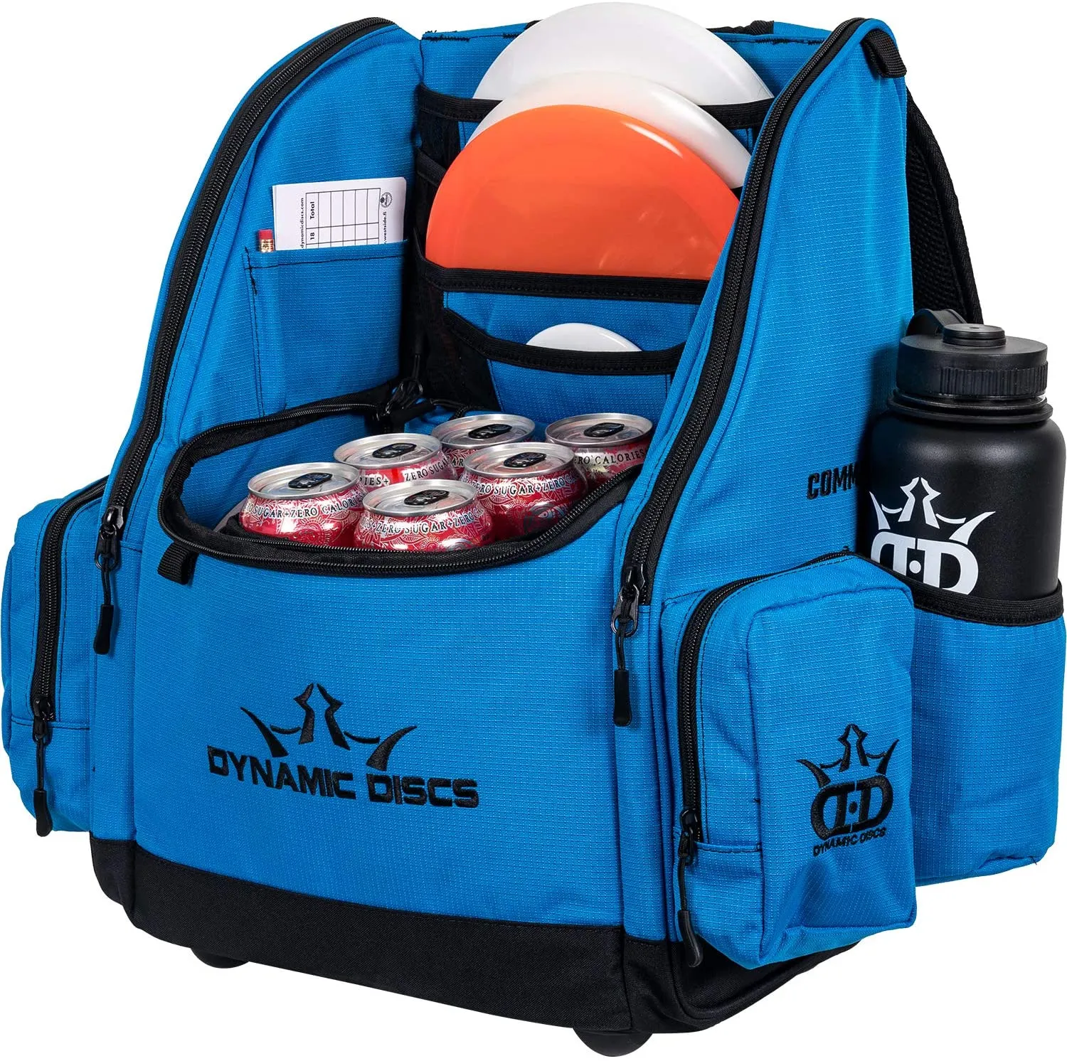 Dynamic Discs Commander Cooler Backpack Disc Golf Bag - Ripstop Blue