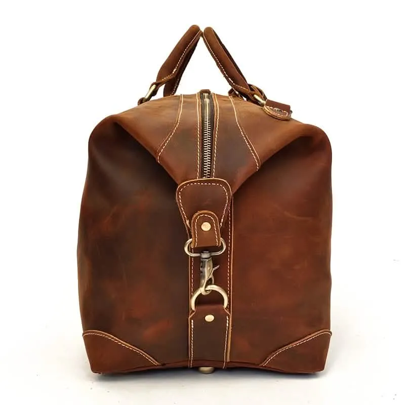 Eira Classic Leather Travel Duffle Bag