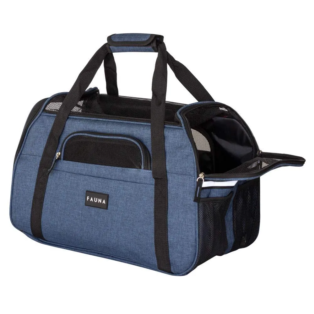 Fauna® Dog Cat Comfort Carrier - Denim Blue