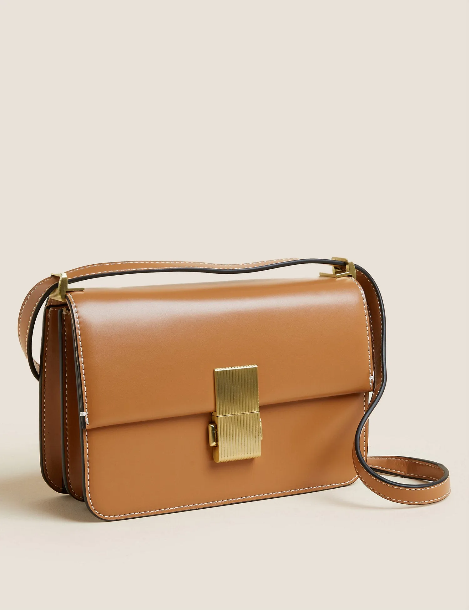 Faux Leather Cross Body Bag