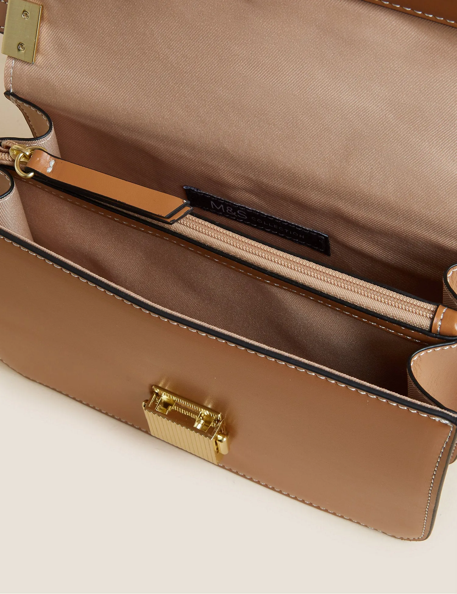 Faux Leather Cross Body Bag