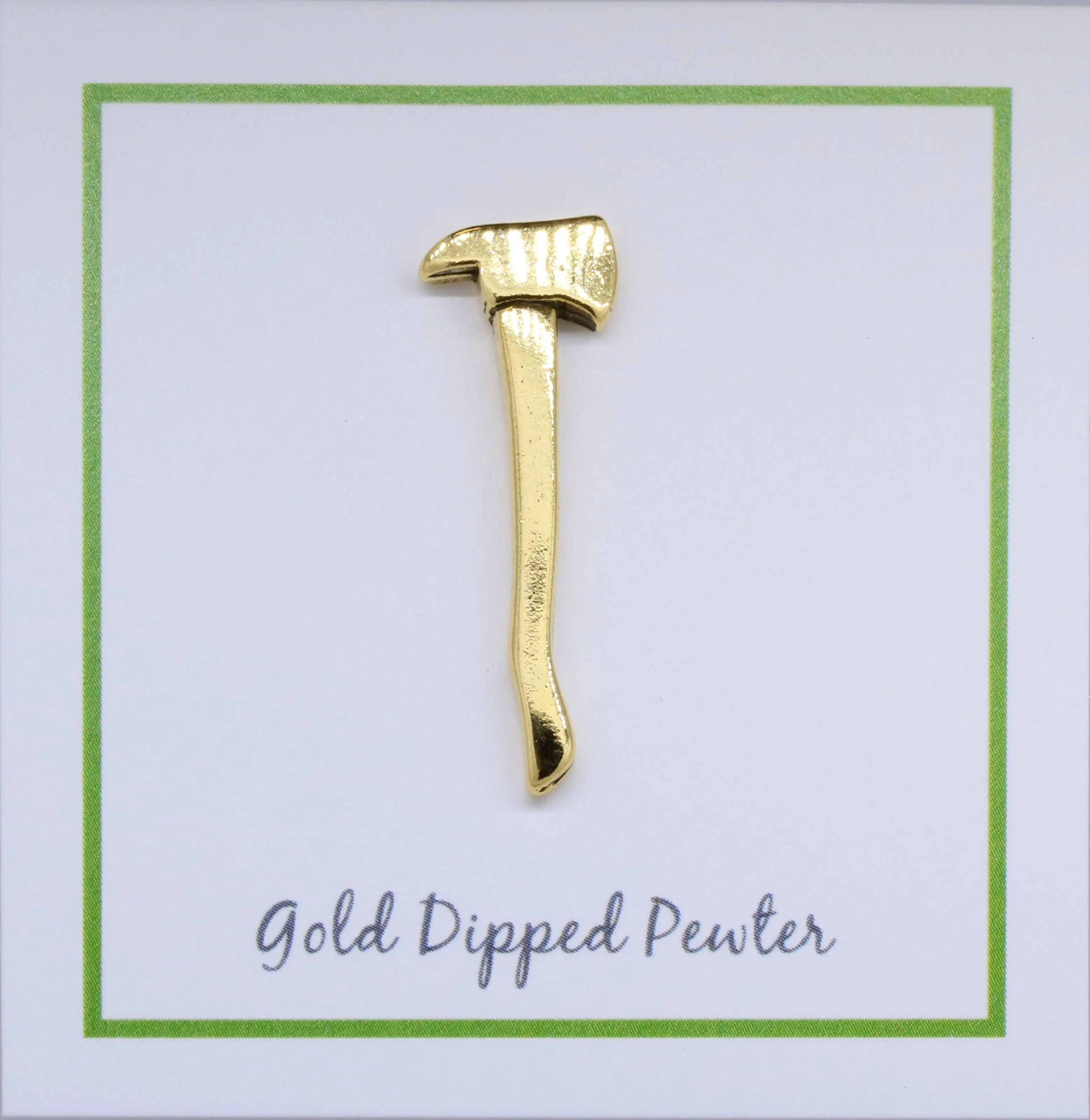 Fireman's Axe Gold Lapel Pin