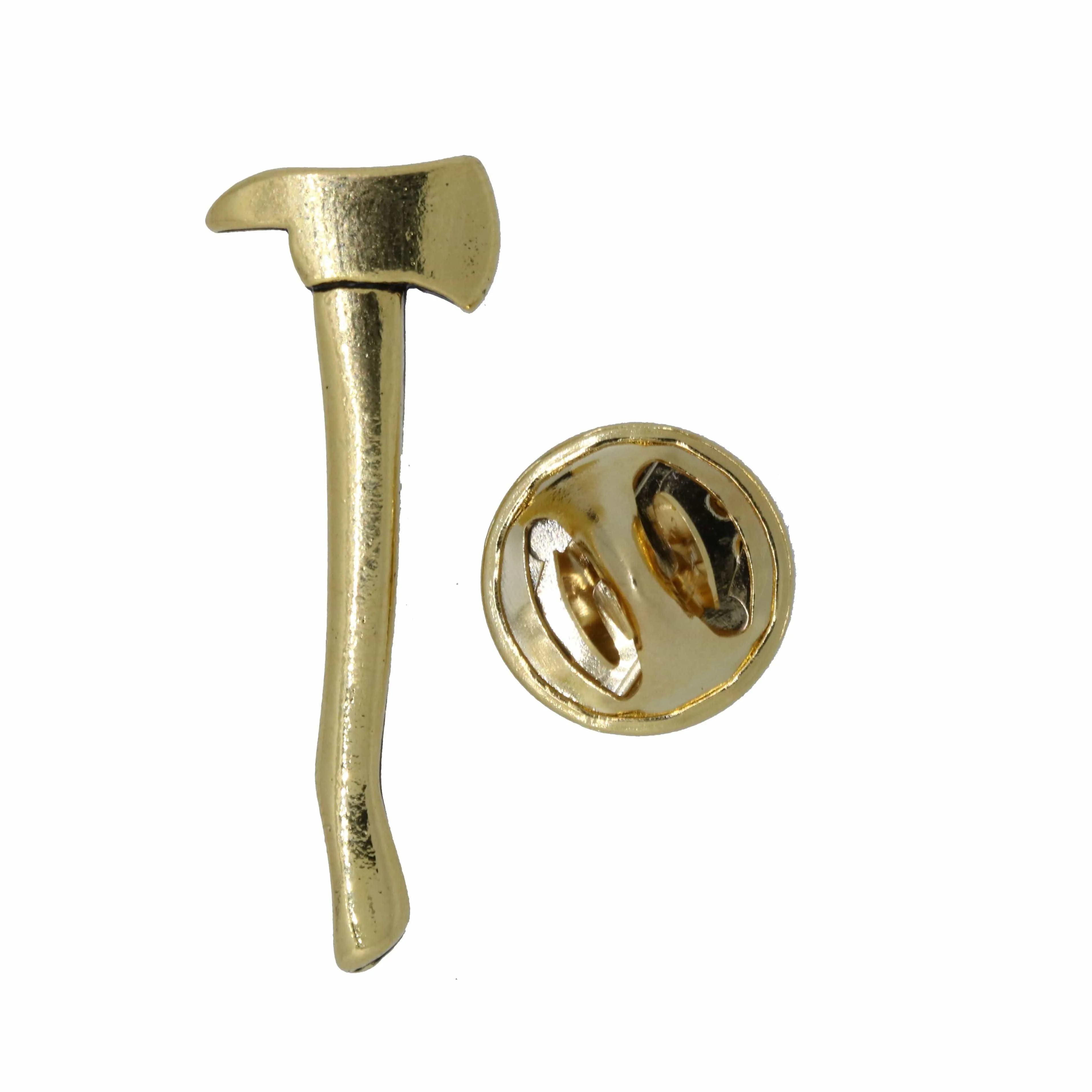 Fireman's Axe Gold Lapel Pin