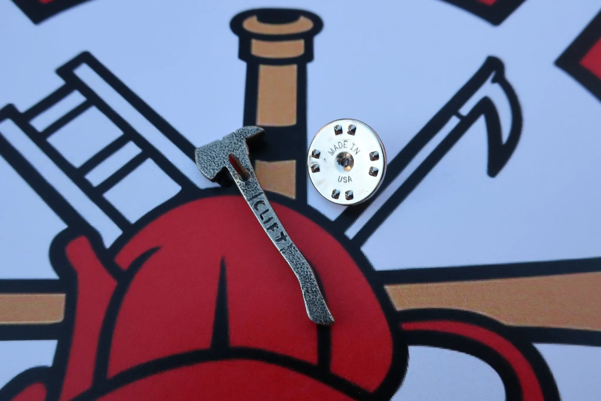 Fireman's Axe Lapel Pin